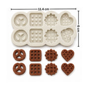 Molde de Silicona para Decoraciones de Velas - Galletas, Gofres y Dulces