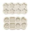 Molde de Silicona para Decoraciones de Velas - Galletas, Gofres y Dulces