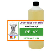 Aceite para masajes 1 litio - masajistas - profesional - grandes cantidades - arapaterapia - tienda islas canarias con envio a domicilio - Tenerife - Gran Canaria - La Palma - Gomera - Fuerteventura - Lanzarote