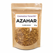 Azahar flores secas 50 g en Tenerife - materia prima floral para mezclas botánicas y cosmética artesanal en Canarias
