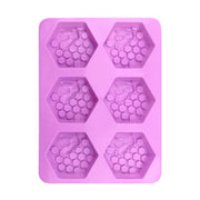 Honeycomb bee silicone soap mold with 6 cavities for handmade soap Tenerife