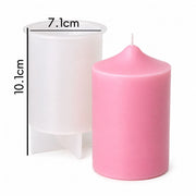 Large smooth pillar candle silicone mold with tapered tip - Canary Islands Shop