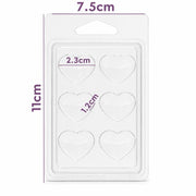 Heart-shaped blister pack for scented waxes and wax melts, handmade in the Canary Islands