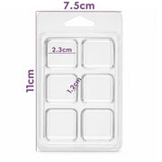 Square blister pack for wax melts and aromatic wax tablets in the Canary Islands