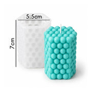 Silicone mold for decorative candles with bubble texture available in Tenerife and the Canary Islands