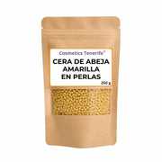 Cera de abeja amarilla en perlas para velas artesanales y cosmética DIY en Tenerife - Gran Canaria - Fuerteventura - Lanzarote - La Palma - Gomera - El Hierro