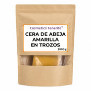 Cera de abeja amarilla en trozos para velas, ungüentos y cosmética DIY en Canarias