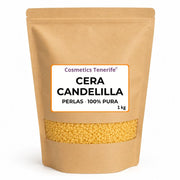 Cera de candelilla 1 kg formato ahorro para cosmética casera y velas artesanales