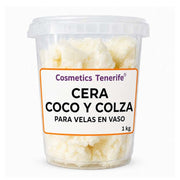 Cera de bajo punto de fusión para velas en vaso y aromáticas en Canarias