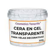 Cera en gel transparente 500 g para velas decorativas en Canarias al mejor precio - Tenerife - Gran Canaria - Fuerteventura - Lanzarote - La Gomera - EL Hierro - La Palma