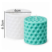 Silicone mold for decorative candles with dotted design available in Tenerife and the Canary Islands