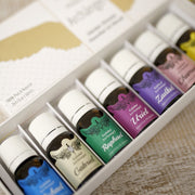 Essential oil bottles from the 7 Archangels Goloka set for aromatic use