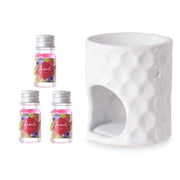 Set quemador de aceite con fragancia Frutos Rojos para perfumar el hogar en Canarias