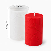 Silicone mold for decorative candles with faceted geometric design available in Tenerife and the Canary Islands