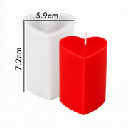 Silicone mold for decorative heart-shaped candles available in Tenerife and the Canary Islands
