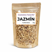 Jazmín flores secas 50 g en Tenerife - materia prima floral para mezclas botánicas y cosmética artesanal en Canarias