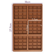  large chocolate bar silicone mold for soap in the Canary Islands - Online Soap Supplies Store - Supplies - Tenerife - Canary Islands - Tenerife - La Gomera - La Palma - Gran Canaria - Lanzarote - Fuerteventura - Graciosa - HiperDino - Dialprix - Spar - Lidl - Aldi - El Corte Inglés - Carrefour - Mercadona - where to buy - order online - online - near me - home delivery - free shipping Canary Islands