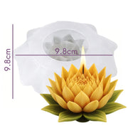 Measurements of the lotus silicone mold available for purchase in Tenerife