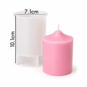 Silicone mold for medium smooth pillar candle with tapered tip - Canary Islands Shop