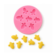 Molde de silicona con cavidades de abejas para decorar velas - disponible en Tienda Islas Canarias 