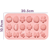 Molde con rosas, flores, hojas y lazos para wax melts decorativos - Tenerife - Gran Canaria - Lanzarote - Fuerteventura - La Palma - Gomera - El Hierro