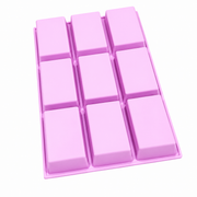Molde de silicona para jabón rectangular grande con 9 cavidades - Tienda Islas Canarias
