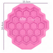 Molde de silicona mini panales y abejas 19 cavidades para jabón y wax melts en Tenerife - Gran Canaria