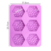 Molde de silicona panal con abejas 6 cavidades para jabón artesanal en Tenerife