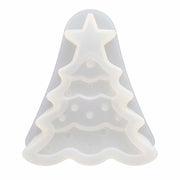 Molde de silicona de árbol de Navidad con estrella grande para velas y jabones, disponible en Canarias