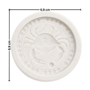 Molde de silicona para vela del signo Cáncer con diseño redondo en relieve - Tienda Islas Canarias