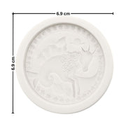 Molde de silicona para vela del signo Capricornio con diseño redondo en relieve - Tienda Islas Canarias