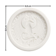 Molde de silicona para vela del signo Escorpio con diseño redondo en relieve - Tienda Islas Canarias