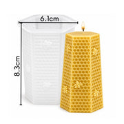 Molde de silicona para vela pilar hexagonal con diseño panal de abeja - Santa Cruz de Tenerife - Las Palmas de Gran Canaria 