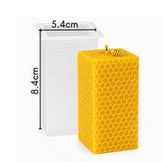 Molde de silicona para vela pilar rectangular con diseño panal de abeja - Tienda Tenerife - Gran Canaria