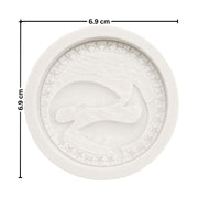 Molde de silicona para vela del signo Piscis con diseño redondo en relieve - Tienda Islas Canarias