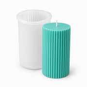 Molde de silicona para velas decorativas estriada alta disponible en Tenerife y Canarias