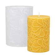Silicone mold for pillar candle with embossed pinwheel flower design - Canary Islands Shop - Santa Cruz de Tenerife - Las Palmas de Gran Canaria 