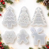 Colección de moldes navideños de una cavidad con árboles, reno, muñeco de jengibre y copo de nieve, en Cosmetics Tenerife