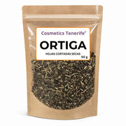 Ortiga verde seca hoja cortada para formulaciones artesanales en Tenerife