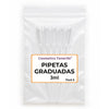 Pipeta graduada transparente de 3 ml con escala de medición para dosificar aceites, fragancias y mezclas artesanales - Suministro Islas Canarias