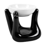 Quemador cerámico Mano negro para aromaterapia y ambientación del hogar - Tienda Aromaterapia Islas Canarias