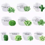 Succulent Plant Candle Mold, 3D Cactus Silicone Mold - Canary Island Store