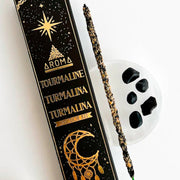 Turmalina Cristal India + Incienso en Varitas Naturales- Mercado - HiperDino - Dialprix - Spar -  Lidl - Aldi - El Corte Inglés - Carrefour - Mercadona - donde comprar - mejor precio - pedir online - en linea - cerca de mi - entrega a domicilio - envio gratis Canarias - Tienda Online - En Linea - Aromaterapia - Tenerife Sur - Islas Canarias - Santa Cruz de Tenerife - Las Palmas de Gran Canaria - La Gomera - La Palma - Gran Canaria - Lanzarote - Fuerteventura - Graciosa