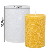Silicone mold for pillar candle with embossed windwheel flower design - Canary Islands Shop - Santa Cruz de Tenerife - Las Palmas de Gran Canaria