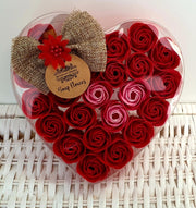 FLORES JABÓN - Corazón 24 Rosas - Soap Flowers - 24 roses heart - Tienda Online Aromaterapia Islas Canarias - Online Store Aromatherapy Canary Islands - Cosmetics Tenerife