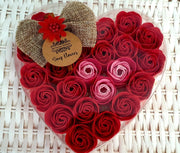 JABÓN Flores - Corazón 24 Rosas - Soap Flowers - 24 roses heart - Tienda Online Aromaterapia Islas Canarias - Online Store Aromatherapy Canary Islands - Cosmetics Tenerife