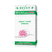 Crema facial de noche Snail and Rose Perfection Refan - Face Night Cream Snail Extract & Organic Rose water - Tienda Online Cosmética Natural Orgánica Bio Islas Canarias - Cosmetics Tenerife 