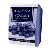 Yogurt and Elderberry - Yogurt and elderberry - Glycerin Soap Sponge Peeling - Glycerin Soap Sponge Peeling - Refan - Bath - Online Store Organic Natural Cosmetics Bio Canary Islands - Online Shop Store Organic Natural Cosmetics Bio Canary Islands - Cosmetics Tenerife