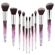 Set 10 brochas purple CRYSTAL - Tienda online Maquillaje Canarias - Cosmetics Tenerife
