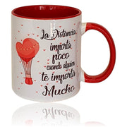 Mug - Distance matters little when someone matters a lot to you - Valentine's Day Gift - Mother's Day - Father's Day - Birthday - Anniversary - Invisible Friend - Easter - Christmas - Kings - Canary Islands Online Store - Cosmetics Tenerife